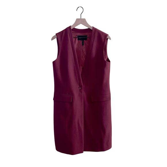 BCBG MAXAZRIA single button vest style dress with pockets S - Picture 1 of 6